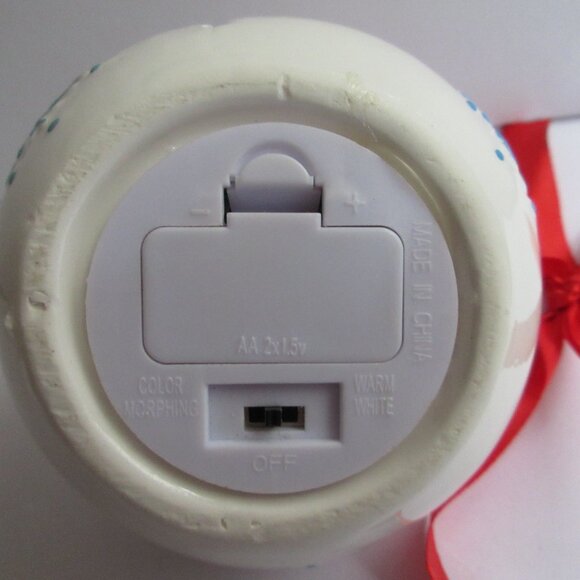 Lightscapes Porcelain Snowflake Christmas Ornament Light Color Changing WORKS - Picture 5 of 11